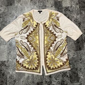 Talbots 100% silk sweater cardigan